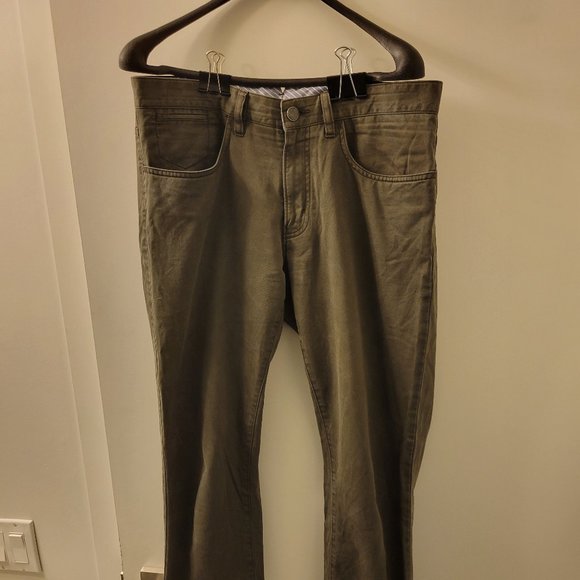 Dark Green Saks Fifth Avenue Pants - Picture 1 of 3